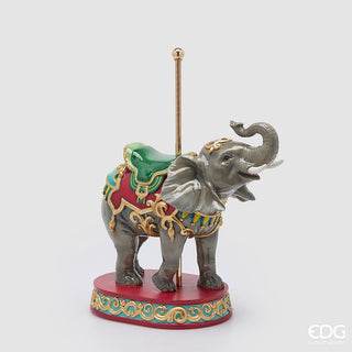elefante su giostra decorativo ornamentale natalizio tema natale