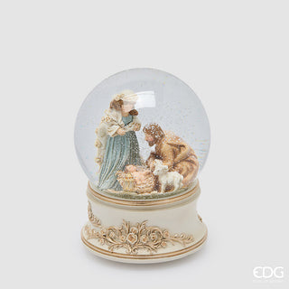 Sfera acqua natività con musica.
