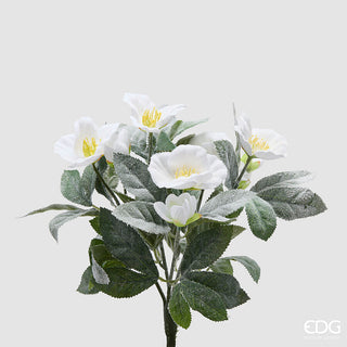 boquet fiori artificiali bianchi innevati